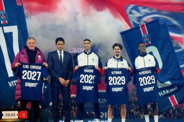 Complete Football 247 PSG Secures the Futures of Luis Enrique, Nuno Mendes, Achraf Hakimi and Vitinha With New Long Term Deals