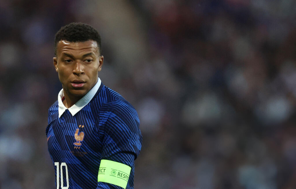 Kylian Mbappe during the game Vs Ivory Coast