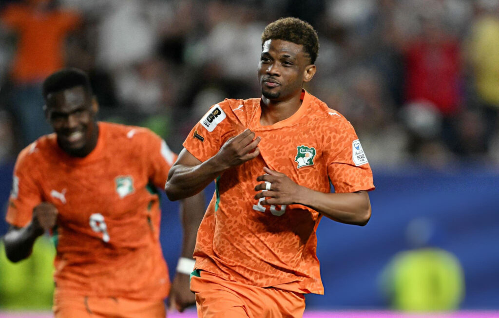 Amad Diallo Celebrating his goal Vs Ecuador 